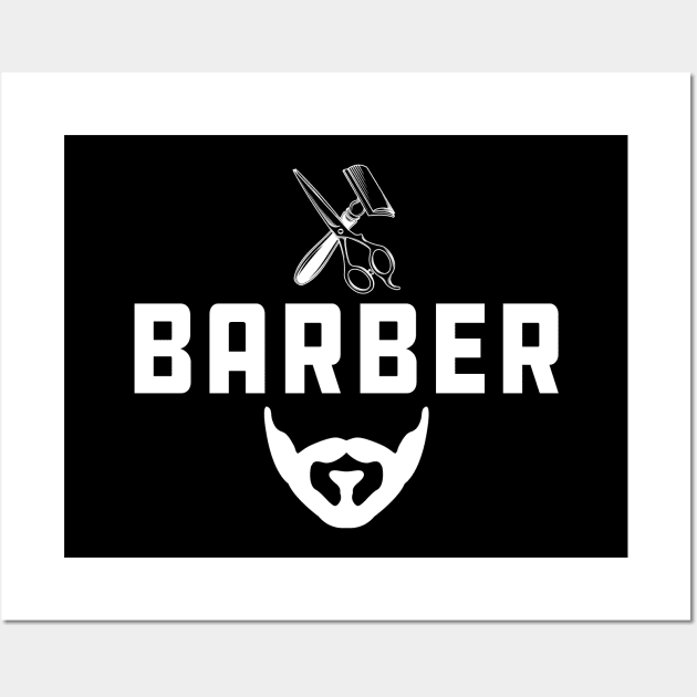 Barber Wall Art by KC Happy Shop